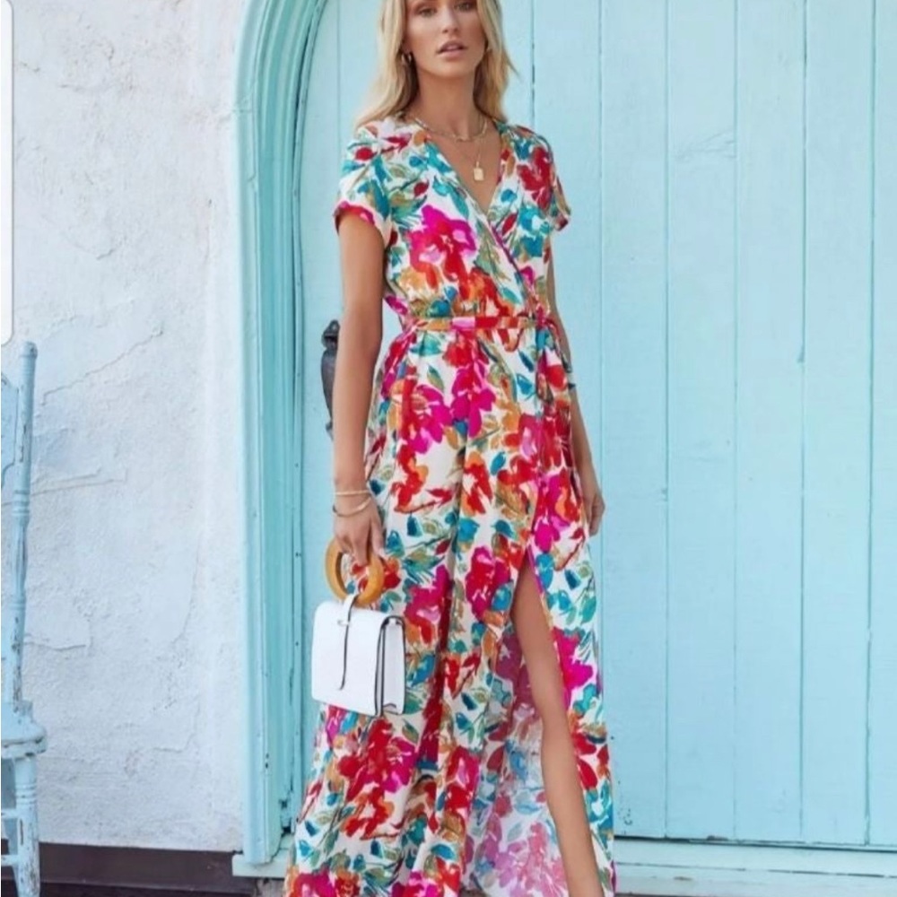 VICI What in Carnation flora maxi dress